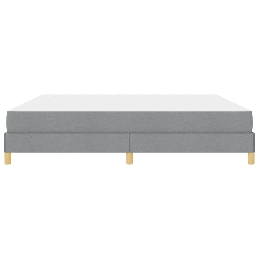 Boxspring bed Taupe, Bruin 200 x 200 cm Stof, Engineered Hout