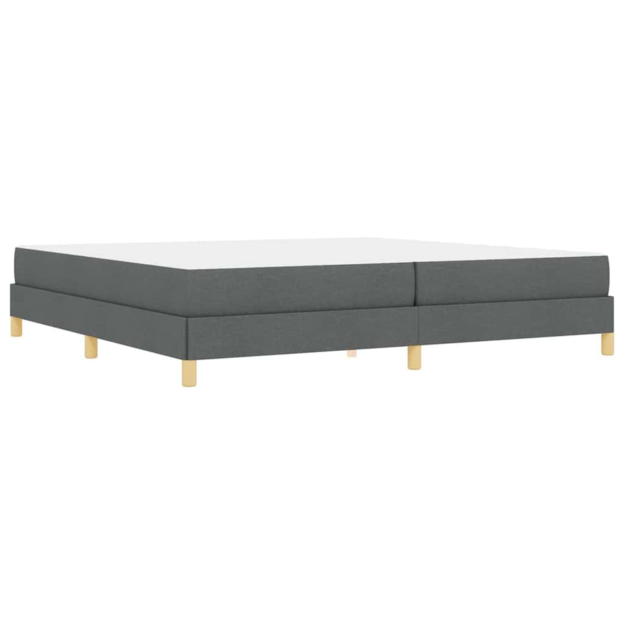 Boxspring bed Taupe, Bruin 200 x 200 cm Stof, Engineered Hout
