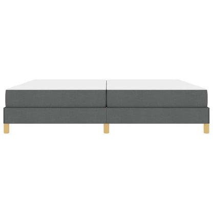 Boxspring bed Taupe, Bruin 200 x 200 cm Stof, Engineered Hout