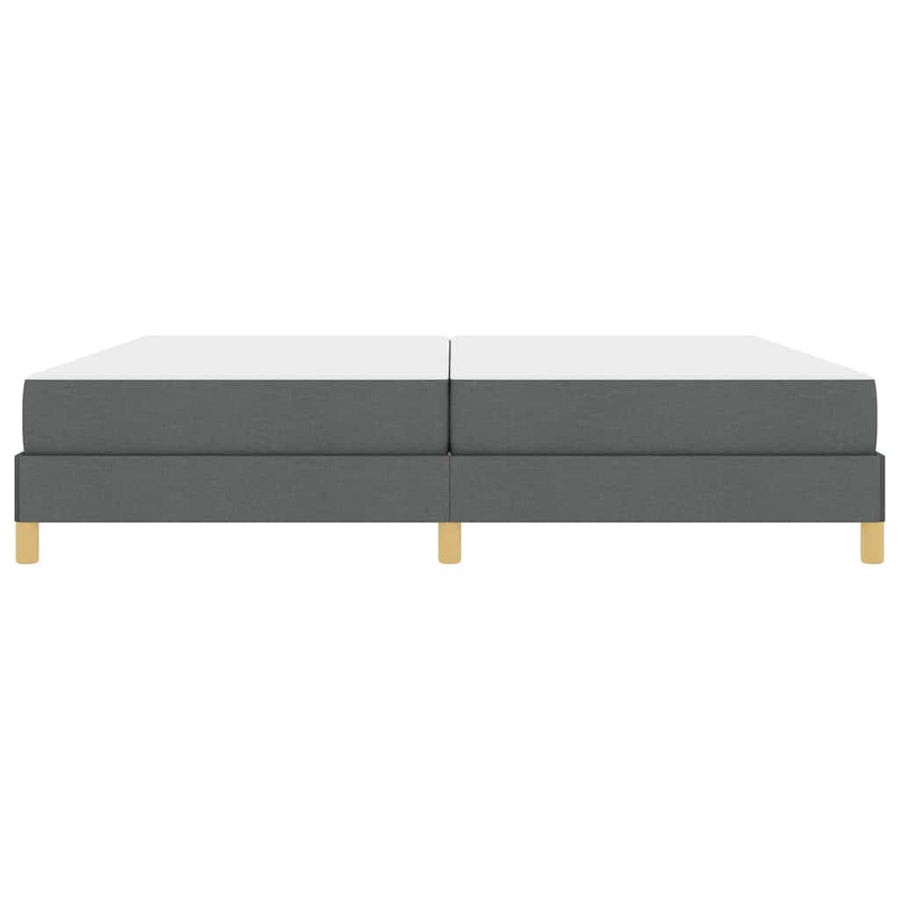 Boxspring bed Taupe, Bruin 200 x 200 cm Stof, Engineered Hout
