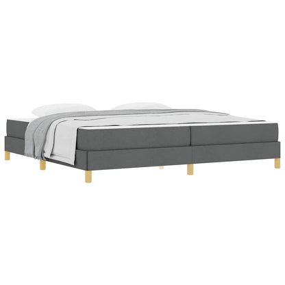 Boxspring bed Taupe, Bruin 200 x 200 cm Stof, Engineered Hout