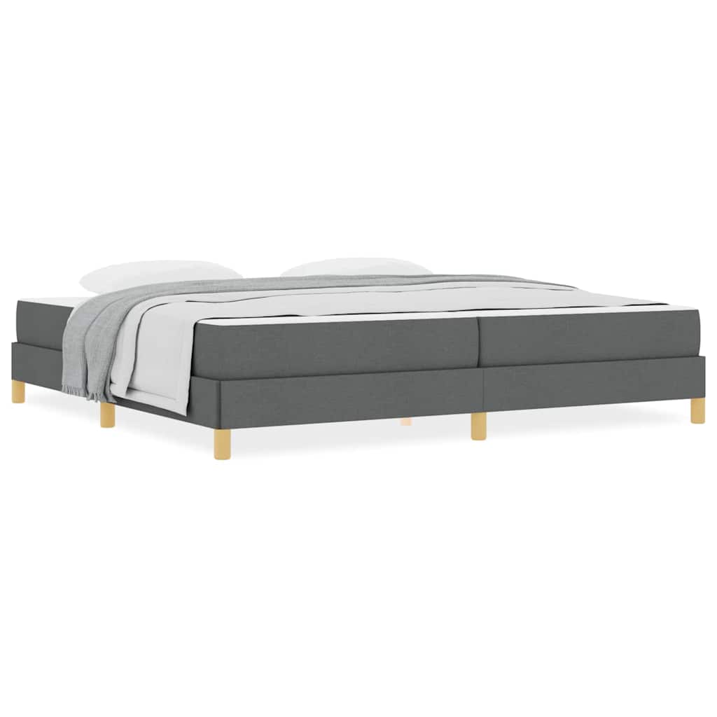 Boxspring bed Taupe, Bruin 200 x 200 cm Stof, Engineered Hout