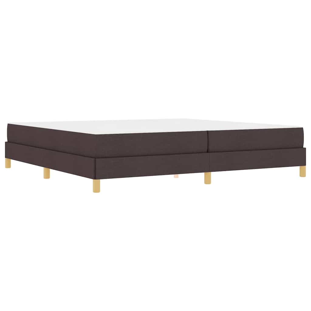 Boxspring bed Bruin 200 x 200 cm Stof, Engineered Hout