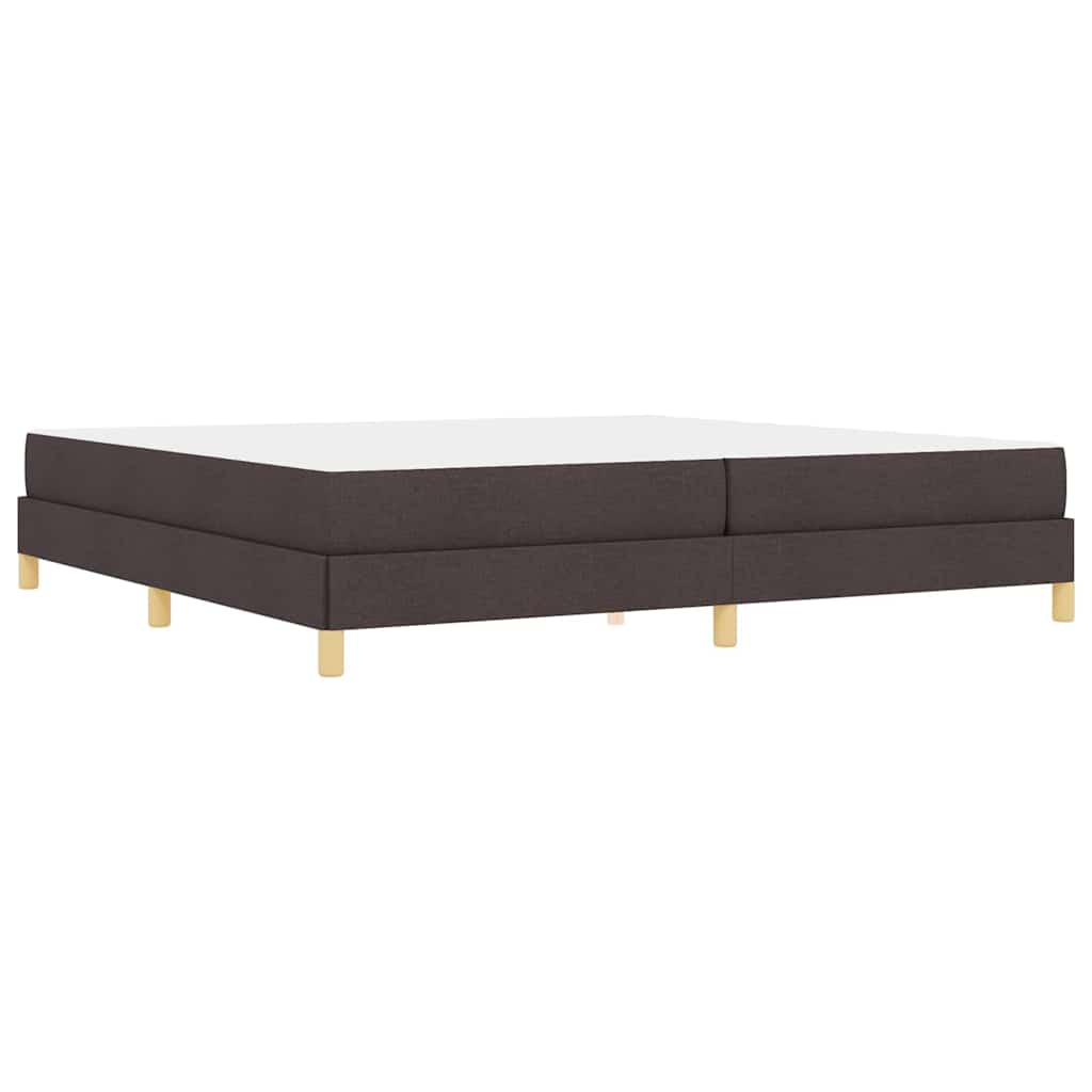 Boxspring bed Bruin 200 x 200 cm Stof, Engineered Hout