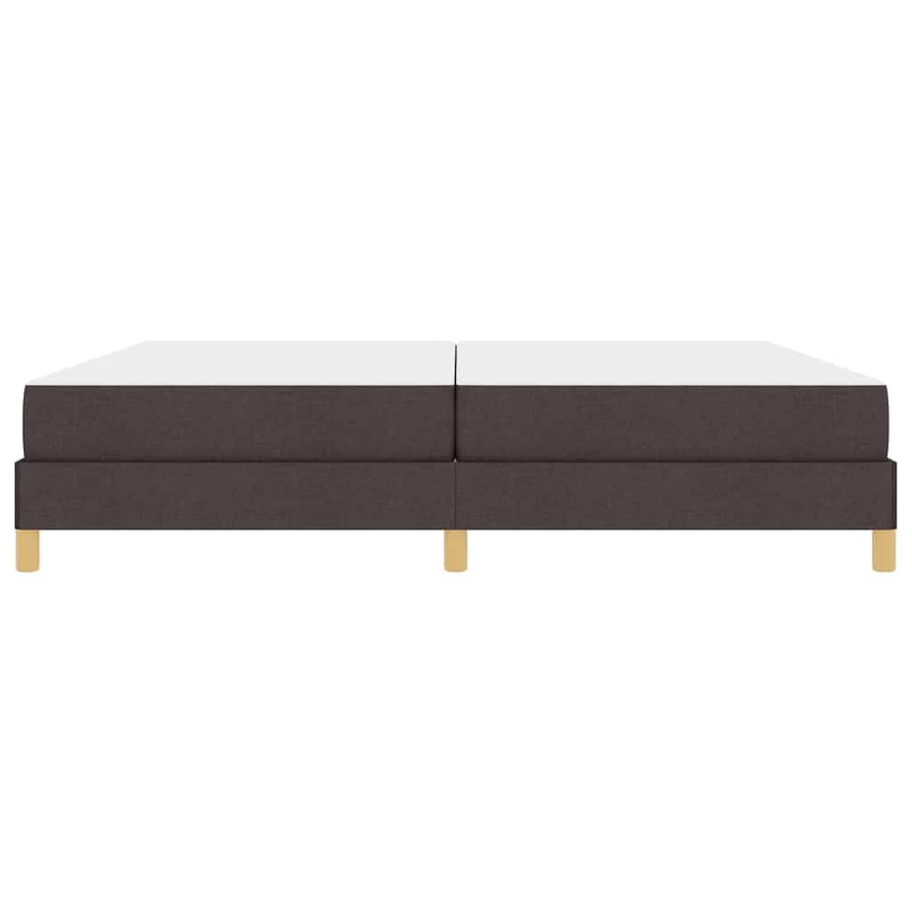 Boxspring bed Bruin 200 x 200 cm Stof, Engineered Hout