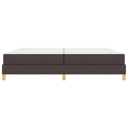 Boxspring bed Bruin 200 x 200 cm Stof, Engineered Hout