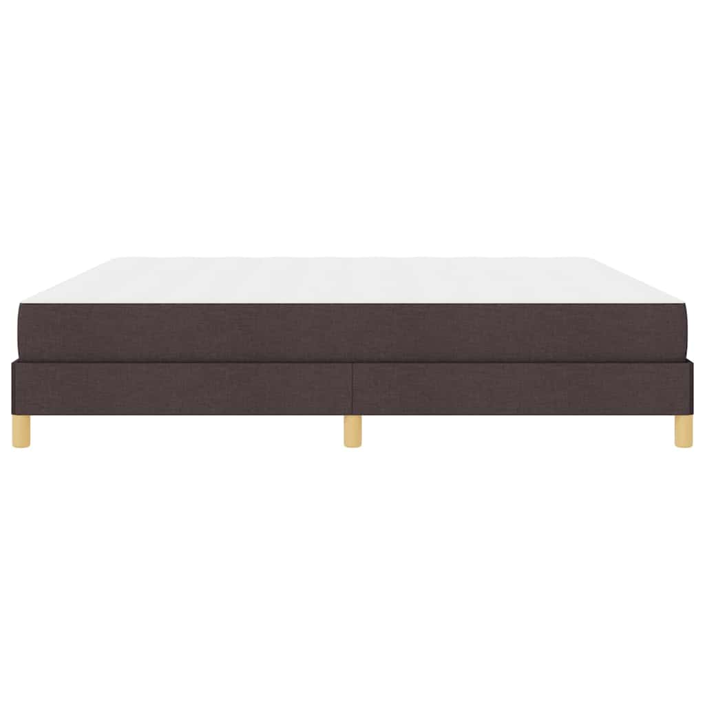 Boxspring bed Bruin 200 x 200 cm Stof, Engineered Hout