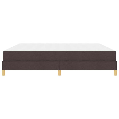 Boxspring bed Bruin 200 x 200 cm Stof, Engineered Hout