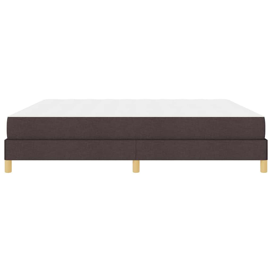 Boxspring bed Bruin 200 x 200 cm Stof, Engineered Hout