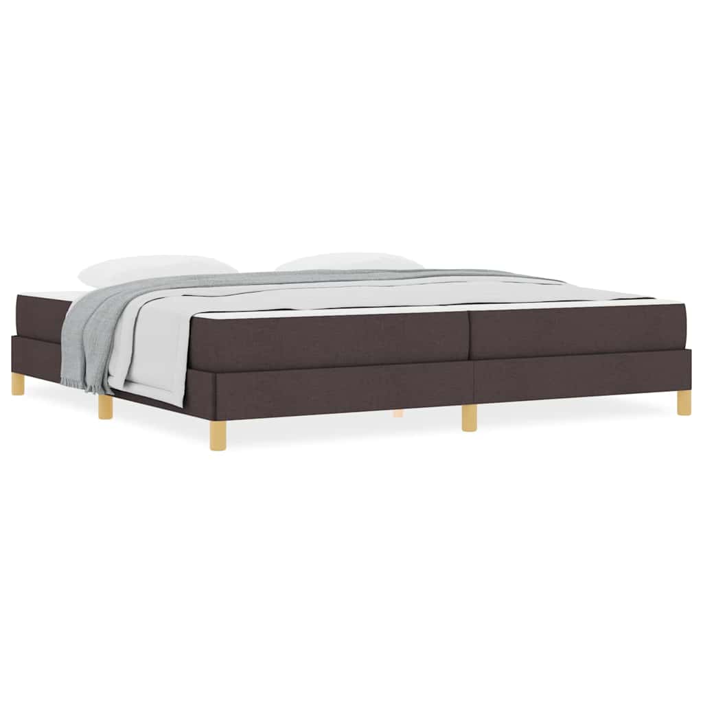 Boxspring bed Bruin 200 x 200 cm Stof, Engineered Hout