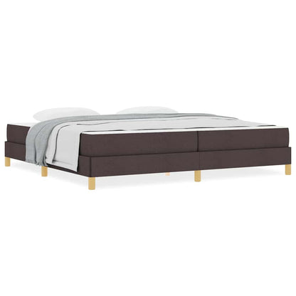 Boxspring bed Bruin 200 x 200 cm Stof, Engineered Hout