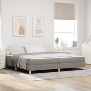 Boxspringbed 200x200 cm taupe met matras