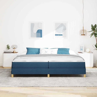 Boxspring bed Taupe, Bruin 200 x 200 cm Stof, Engineered Hout