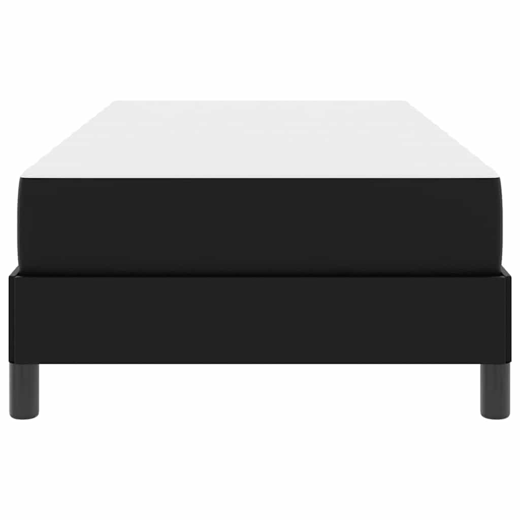 Bed Anders Zwart 80 x 200 cm Kunstleer