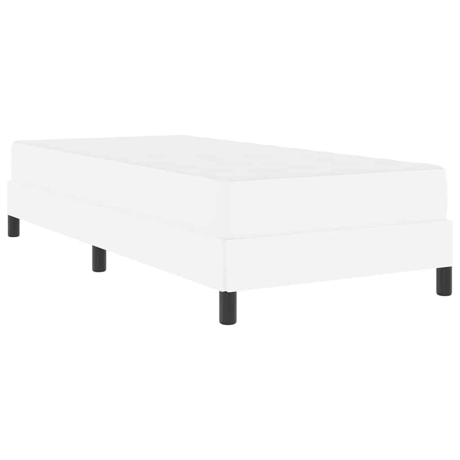 Bed Anders Zuiverwit 80 x 200 cm Kunstleer