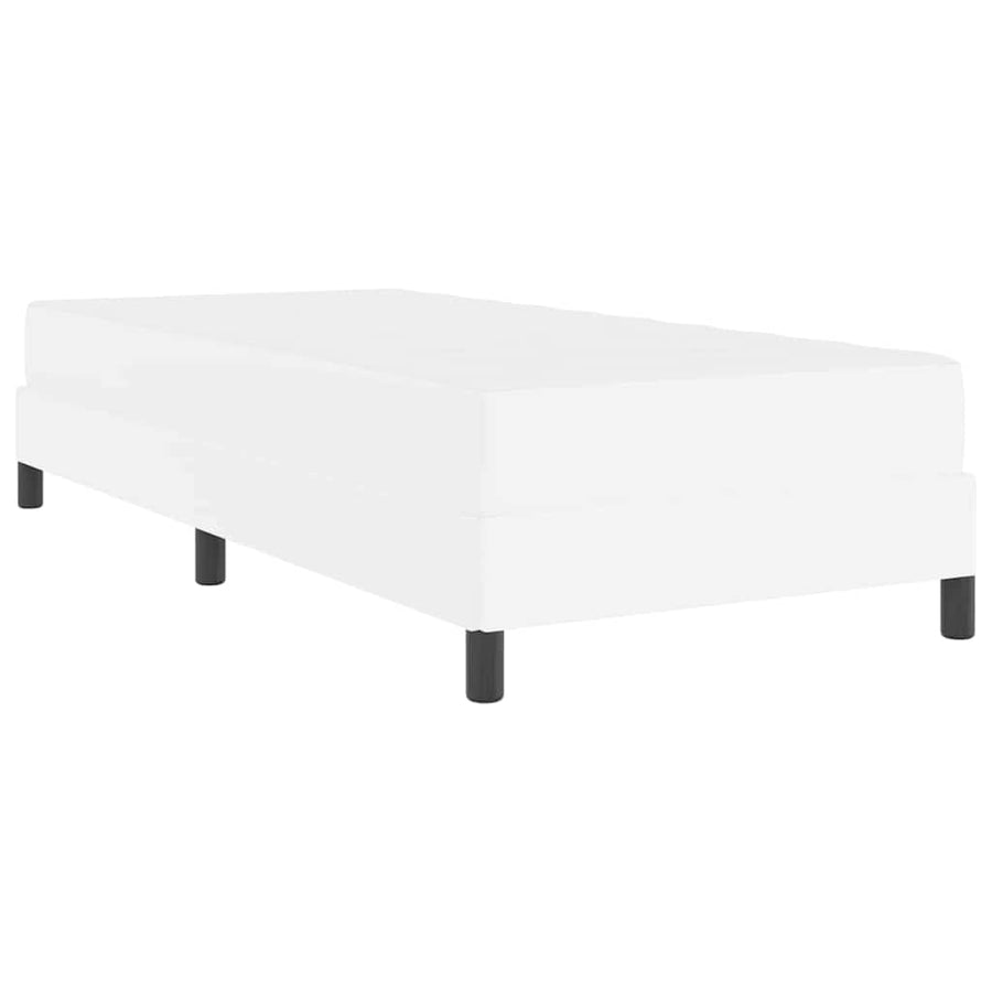 Bed Anders Zuiverwit 80 x 200 cm Kunstleer