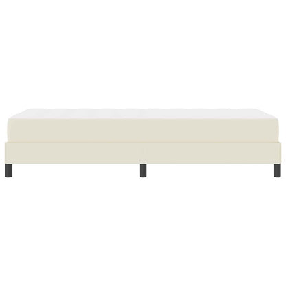 Bedframe met matras Crème 80 x 200 cm Stof