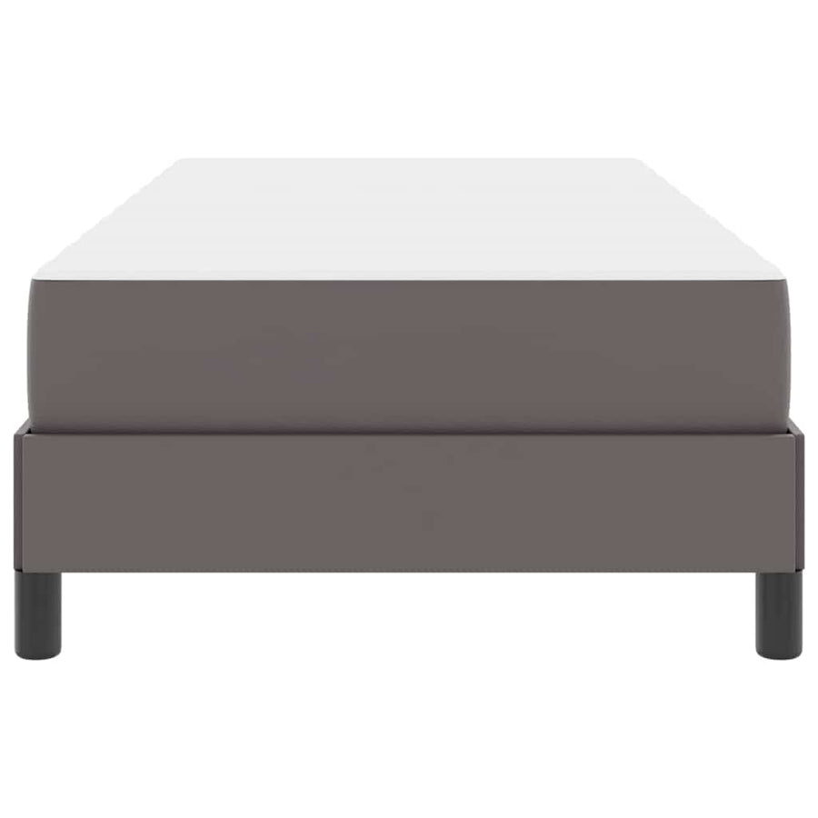 Bed Anders Grijs 80 x 200 cm Kunstleer