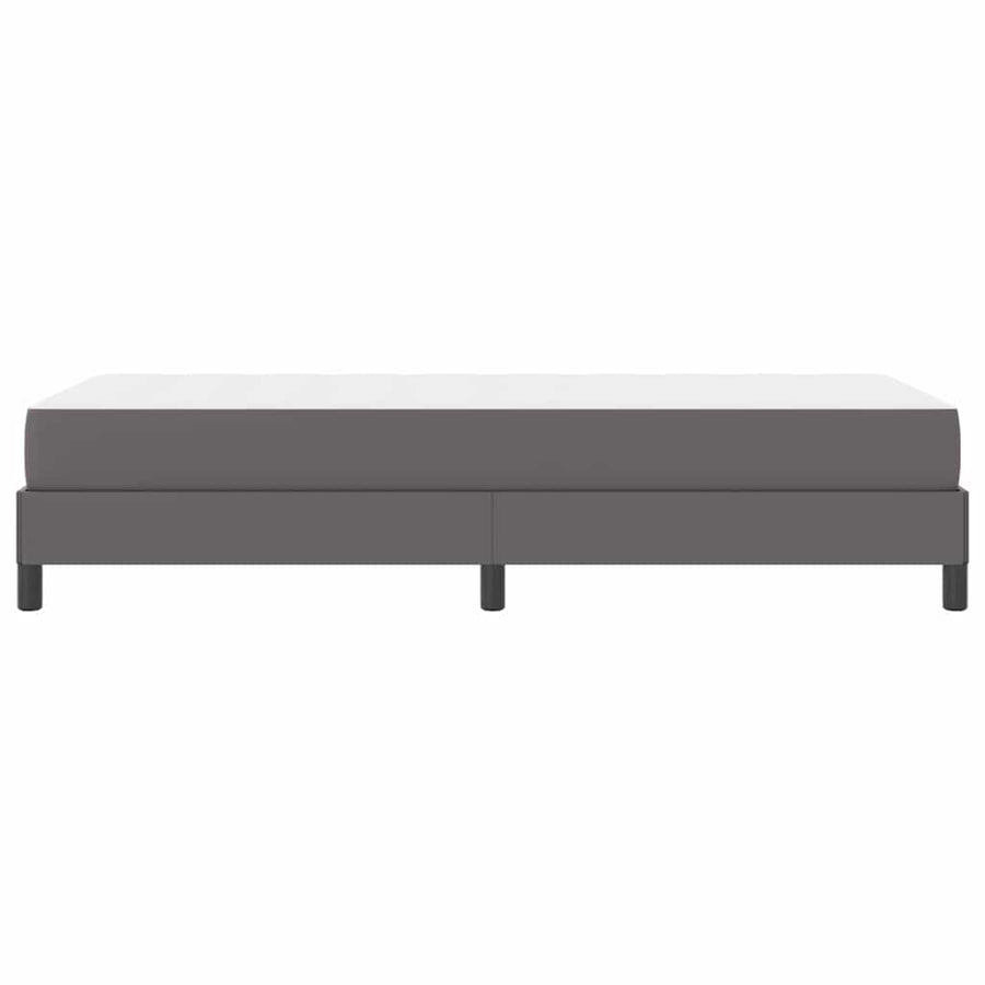 Bed Anders Grijs 80 x 200 cm Kunstleer