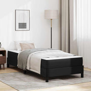 Bedframe 90 x 190 cm zwart kunstleer