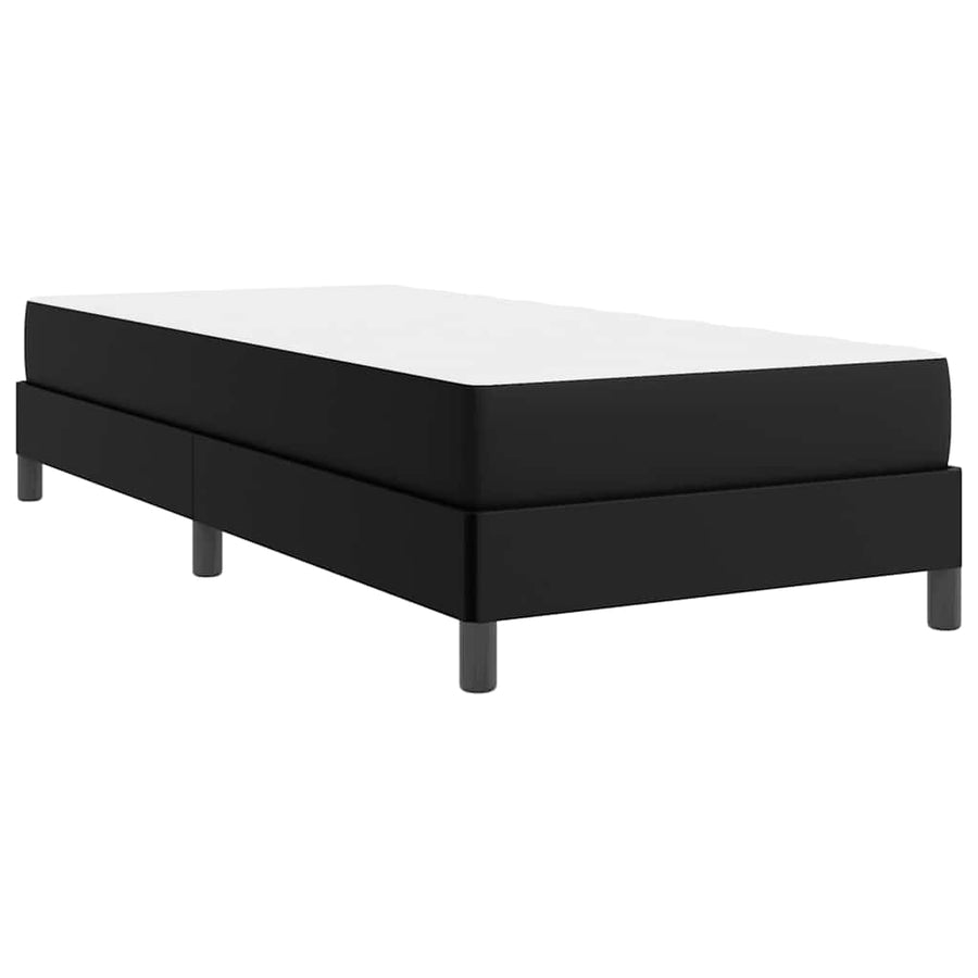 Bed Anders Zwart 90 x 190 cm Kunstleer