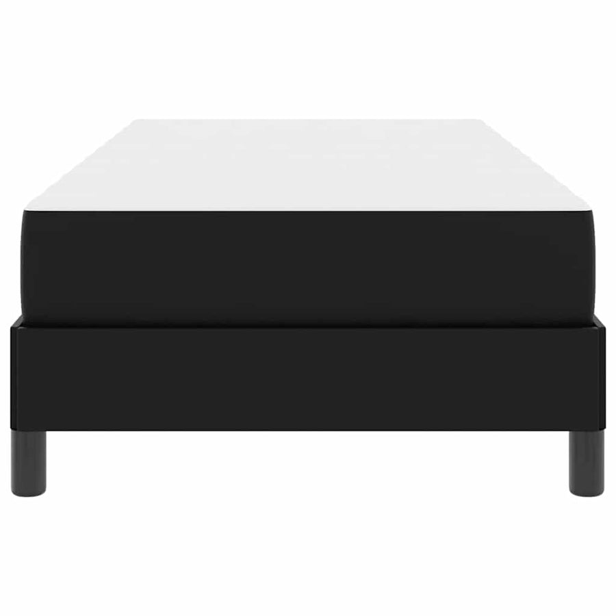Bed Anders Zwart 90 x 190 cm Kunstleer