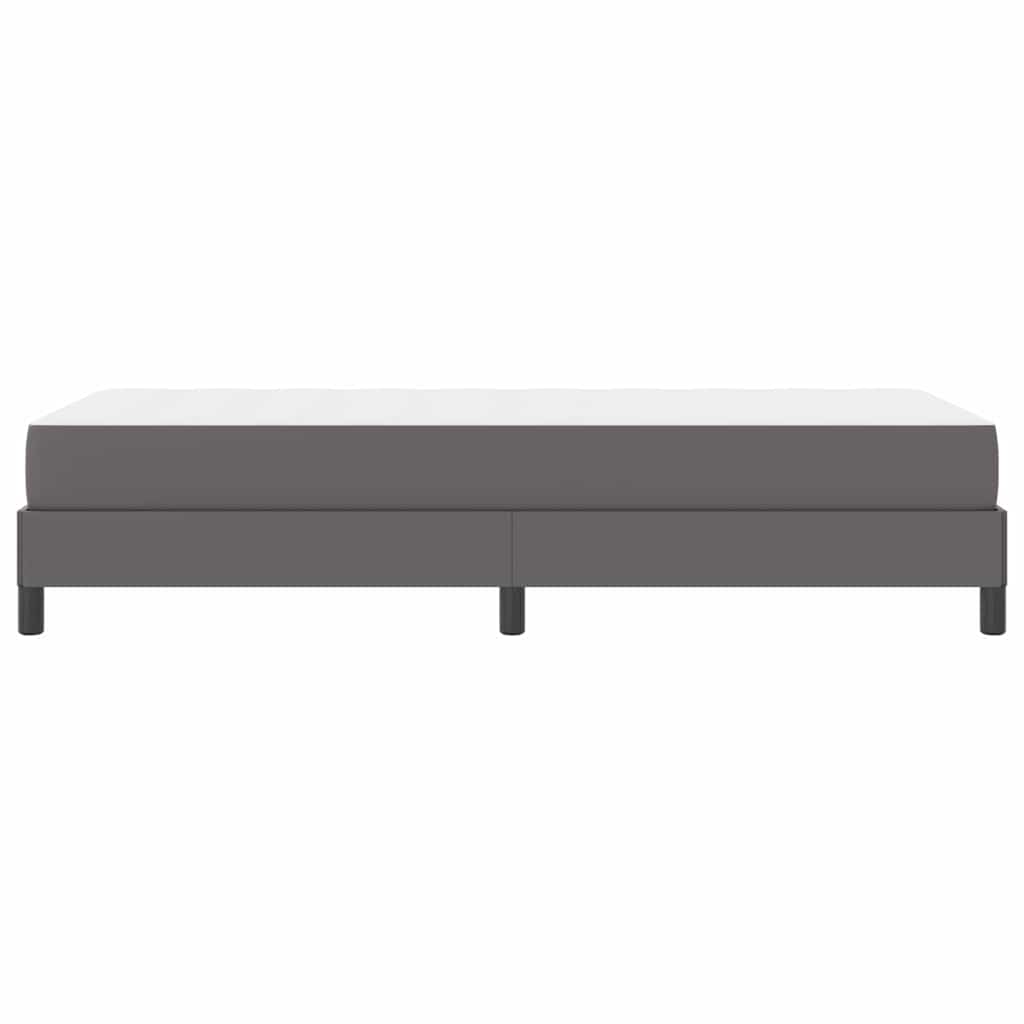 Bed Anders Grijs 90 x 190 cm Kunstleer