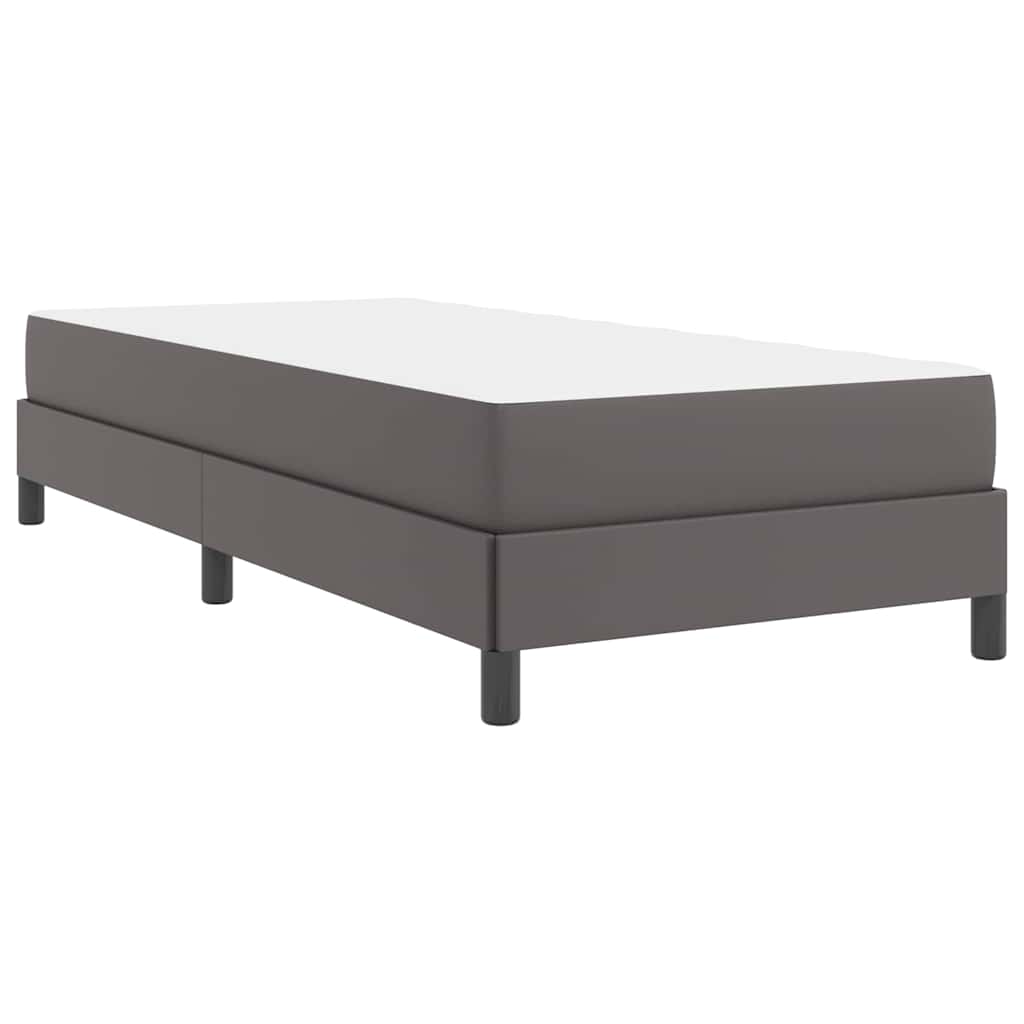 Bed Anders Grijs 90 x 200 cm Kunstleer