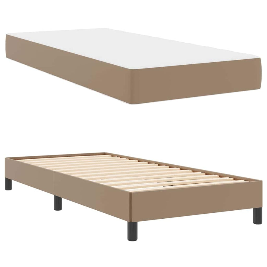 Bed Anders Cappuccino 90 x 200 cm Kunstleer