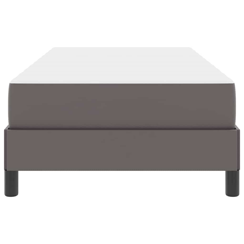 Bed Anders Grijs 100 x 200 cm Kunstleer