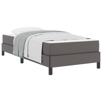 Bed Anders Grijs 100 x 200 cm Kunstleer