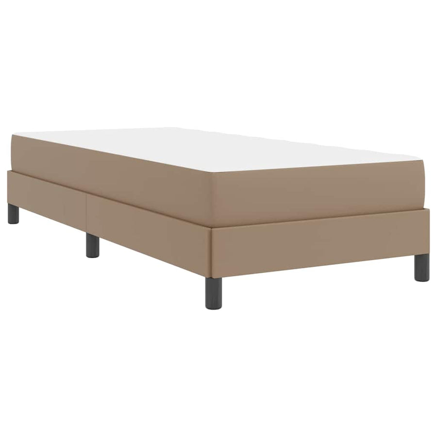 Bed Anders Cappuccino 100 x 200 cm Kunstleer