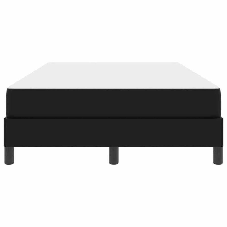 Bed Anders Zwart 120 x 190 cm Kunstleer