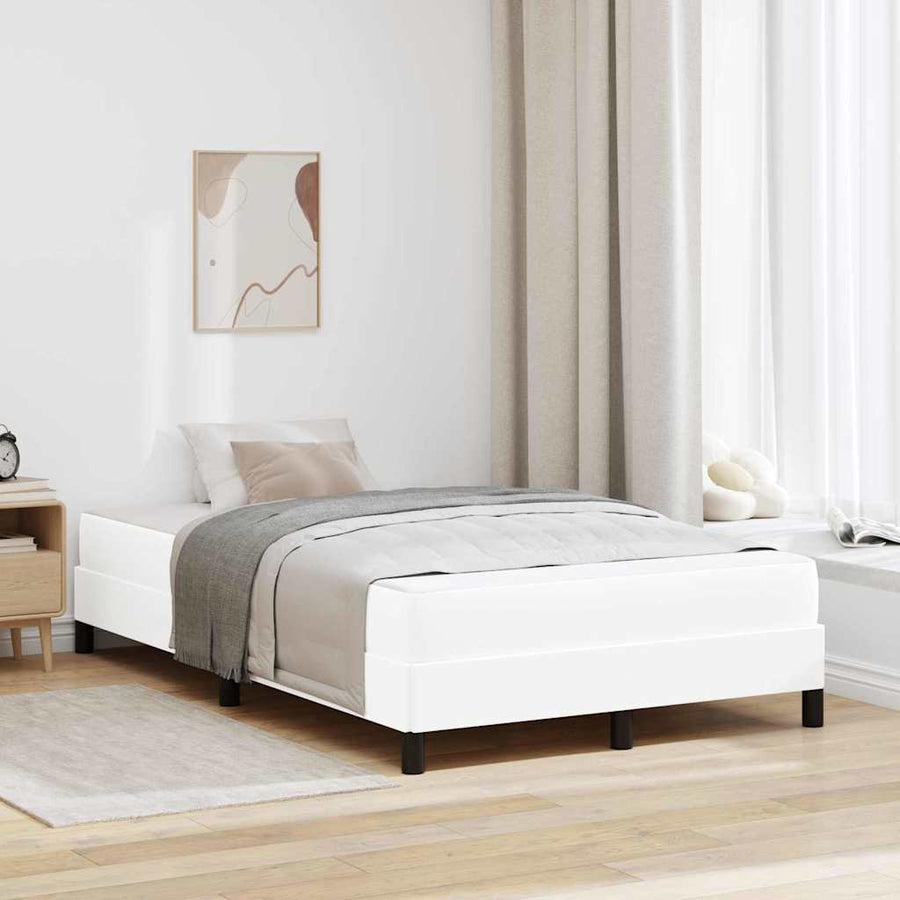Bed Anders Zuiverwit 120 x 190 cm Kunstleer