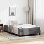 Bedframe 120x190 cm grijs kunstleer