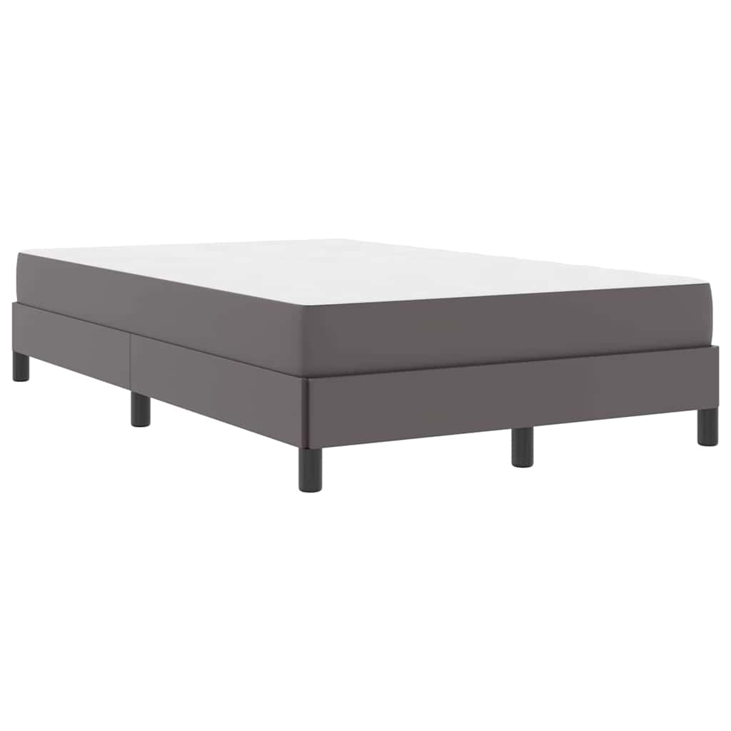Bed Anders Grijs 120 x 190 cm Kunstleer