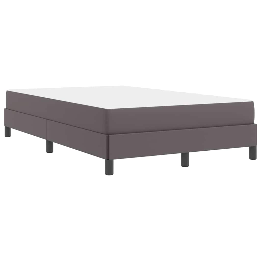 Bed Anders Grijs 120 x 190 cm Kunstleer