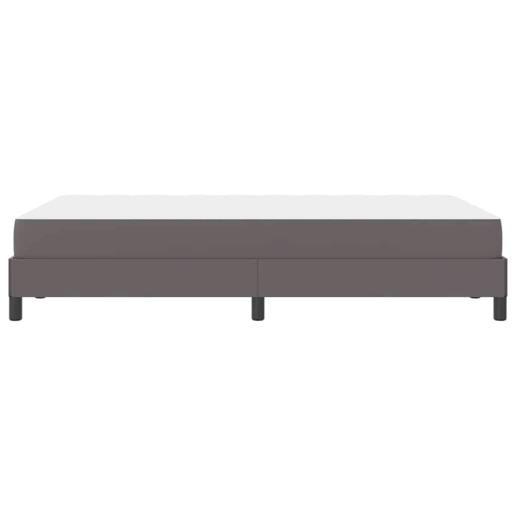 Bed Anders Grijs 120 x 190 cm Kunstleer