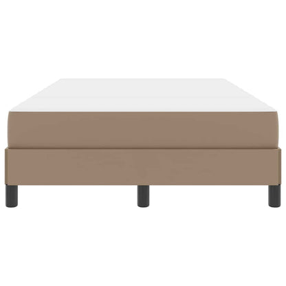 Bed met matras Cappuccino 120 x 190 cm Kunstleer
