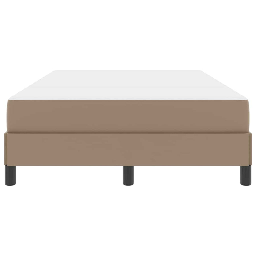 Bed met matras Cappuccino 120 x 190 cm Kunstleer