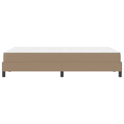 Bed met matras Cappuccino 120 x 190 cm Kunstleer