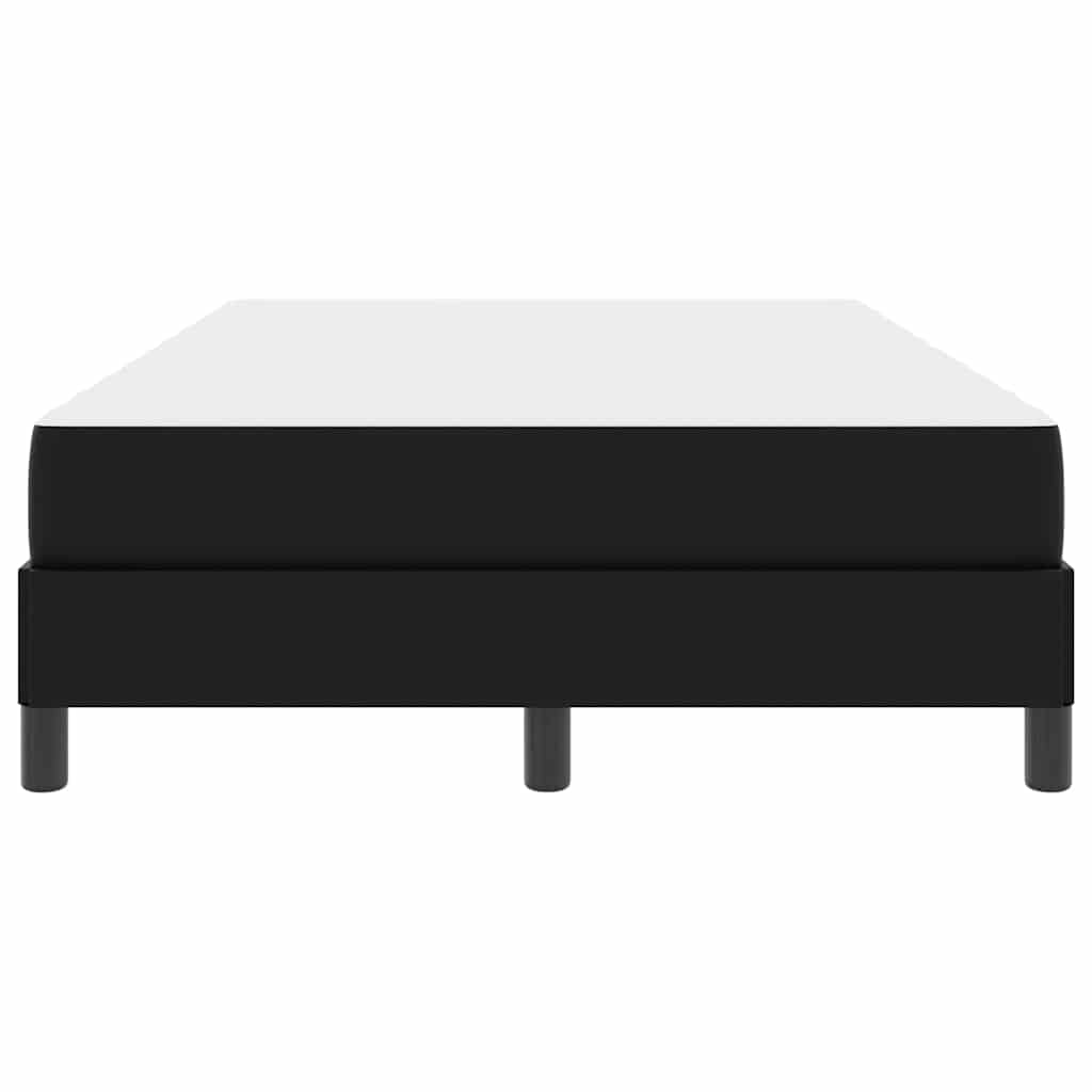 Bed Anders Zwart 120 x 200 cm Kunstleer