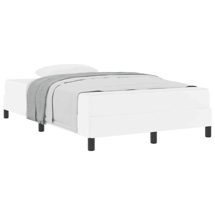 Bed Anders Zuiverwit 120 x 200 cm Kunstleer