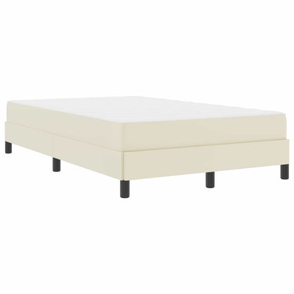 Bedframe met matras Crème 120 x 200 cm Stof