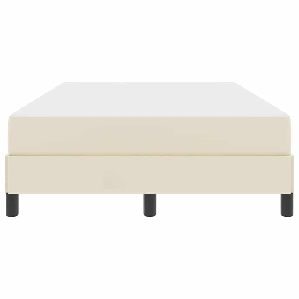 Bedframe met matras Crème 120 x 200 cm Stof