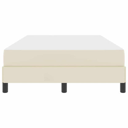 Bedframe met matras Crème 120 x 200 cm Stof