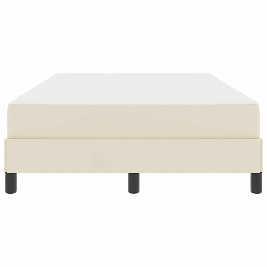 Bedframe met matras Crème 120 x 200 cm Stof