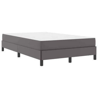 Bed Anders Grijs 120 x 200 cm Kunstleer