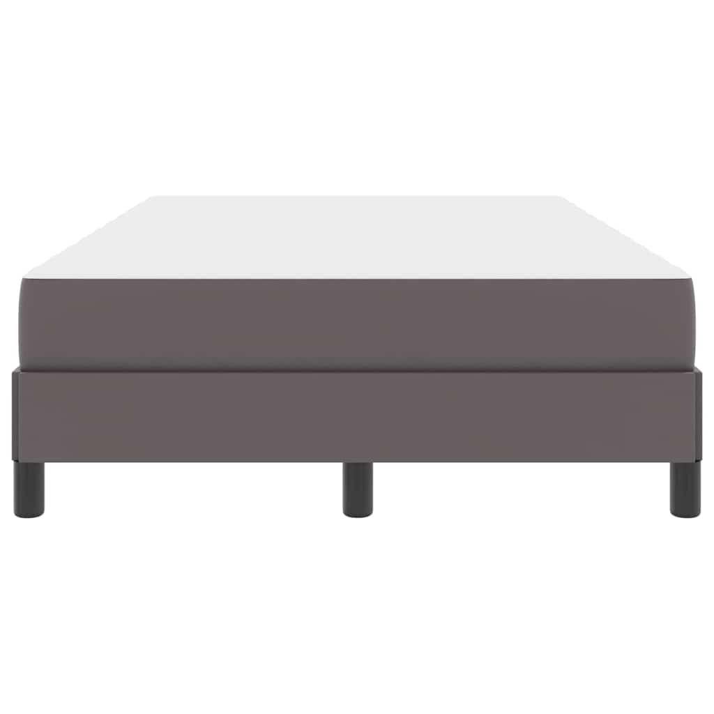 Bed Anders Grijs 120 x 200 cm Kunstleer
