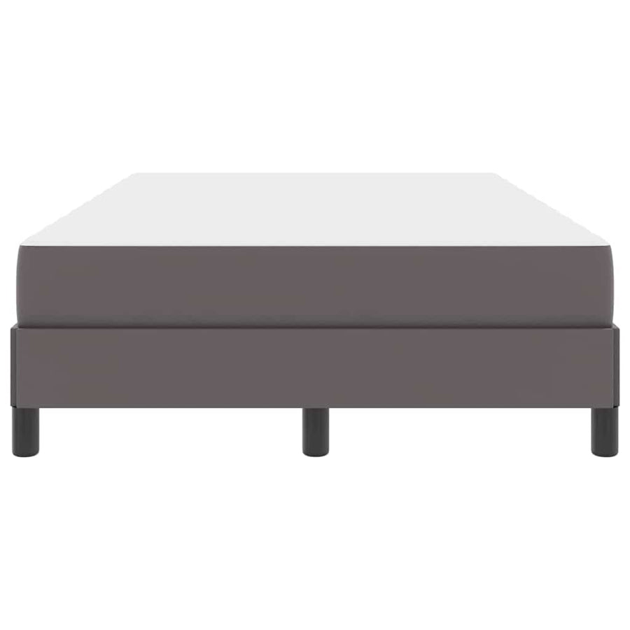 Bed Anders Grijs 120 x 200 cm Kunstleer